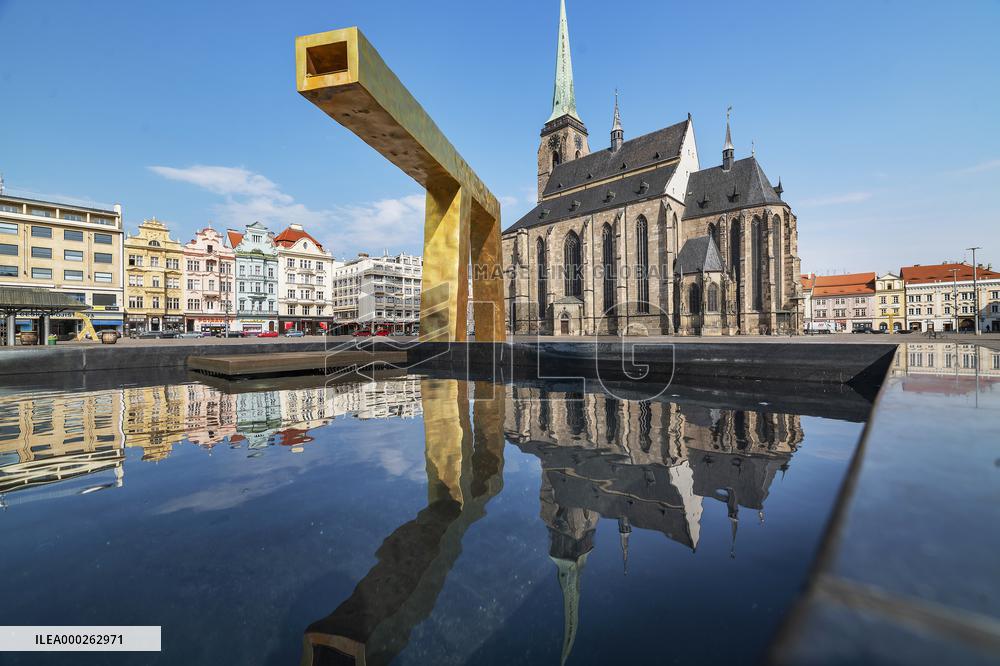 fountain Camel, Square of the Republic, Pilsen