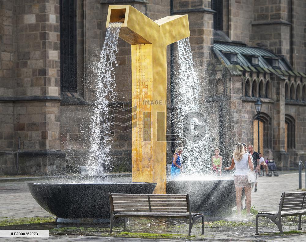 fountain Angel, Square of the Republic, Pilsen