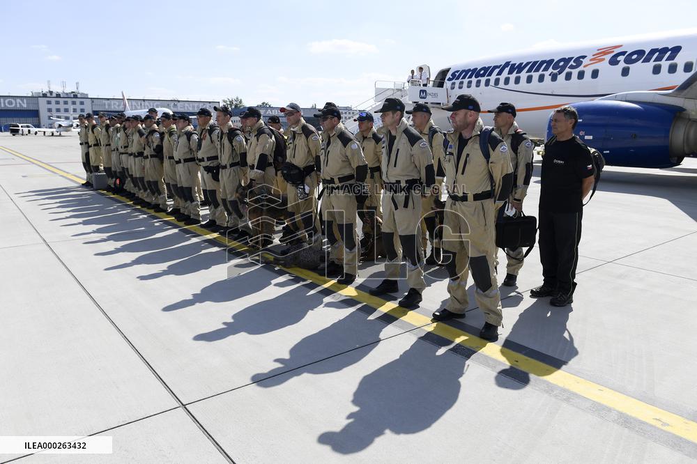 Czech rescuers special Urban Search and Rescue (USAR) team to Beirut