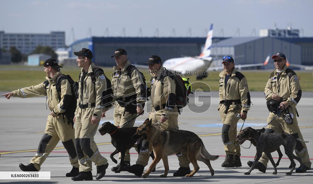 Czech rescuers special Urban Search and Rescue (USAR) team to Beirut