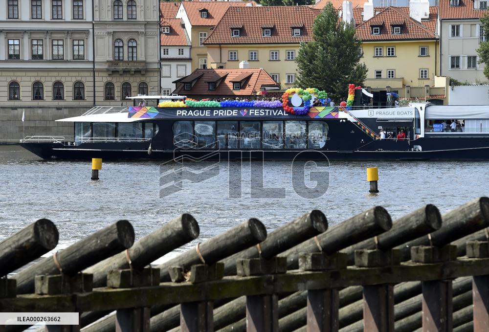 Prague Pride festival, Rainbow Cruise, Vltava River