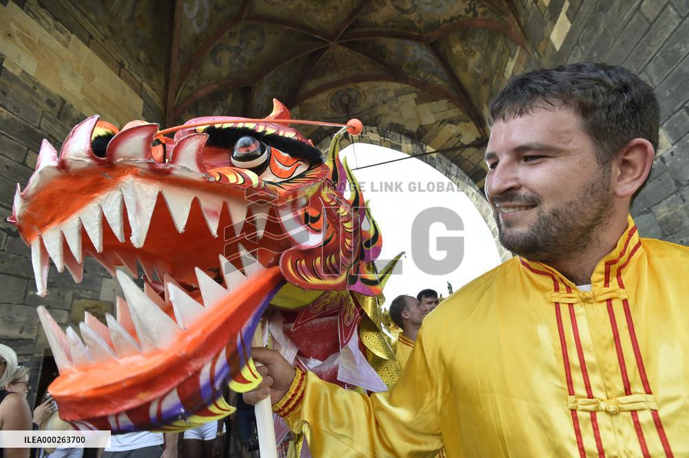 Prague march highlights persecution of Falun Gong fans in China