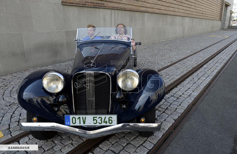 Aero HP 50 antique car for 1000 Czechoslovak miles, veteran car race