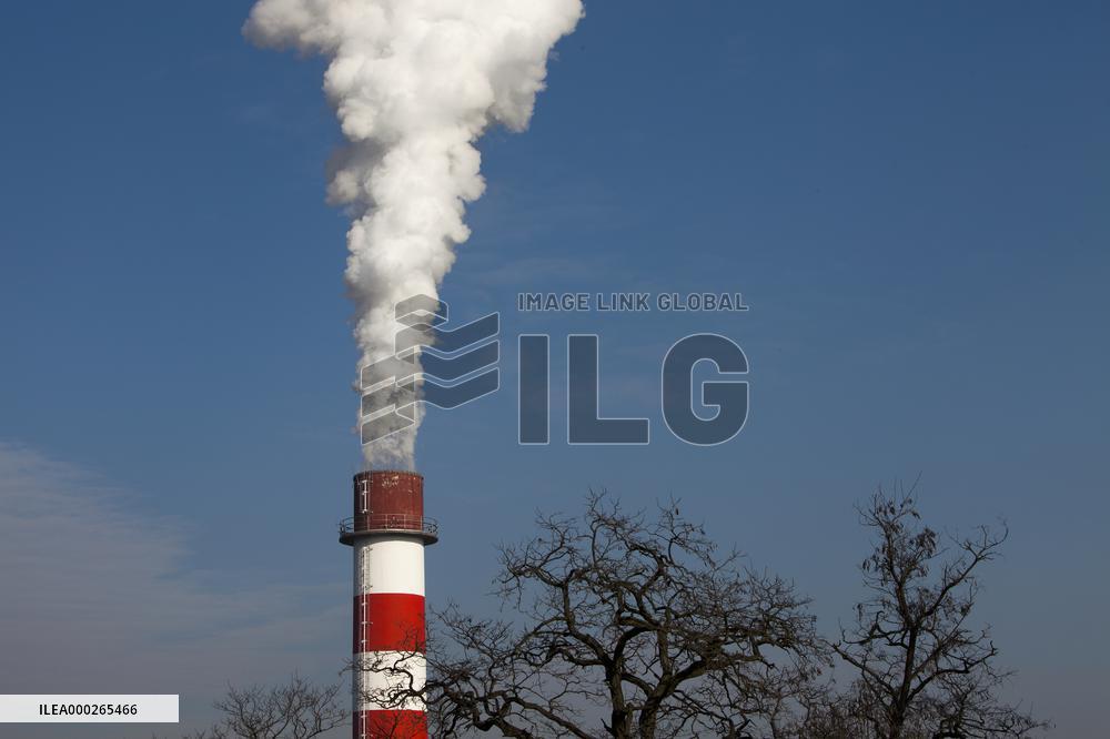 chimney, smokestack, smoke