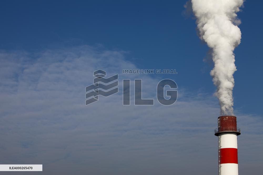 chimney, smokestack, smoke