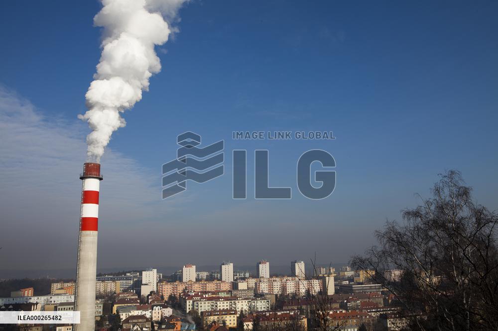 chimney, smokestack, smoke