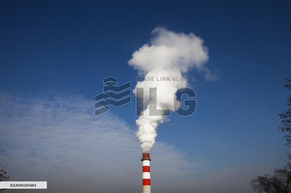 chimney, smokestack, smoke