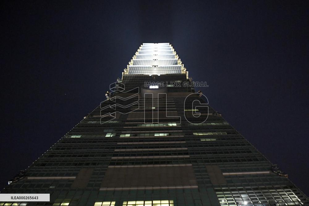 the tallest building in Taiwan, currently the 101-story Taipei 101, skyscraper