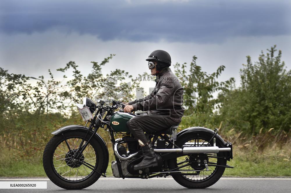 53rd year of the regularity ride to the hill Zbraslav - Jiloviste, historic motorcycle, veteran, oldtimer