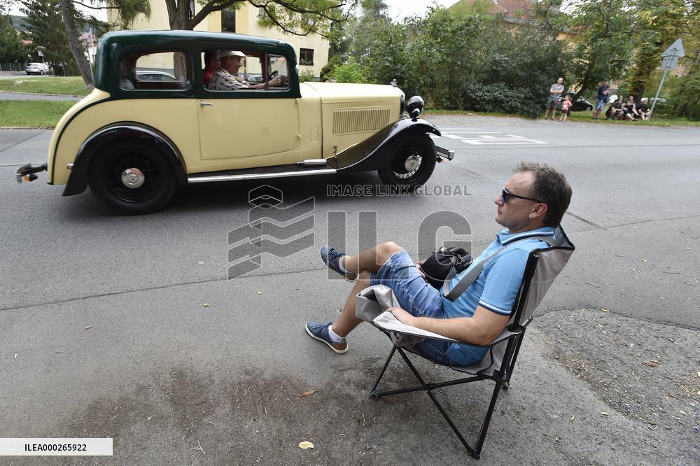 53rd year of the regularity ride to the hill Zbraslav - Jiloviste, veteran, oldtimer