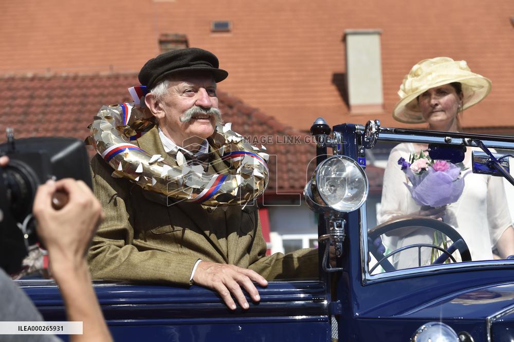 53rd year of the regularity ride to the hill Zbraslav - Jiloviste, veteran, oldtimer