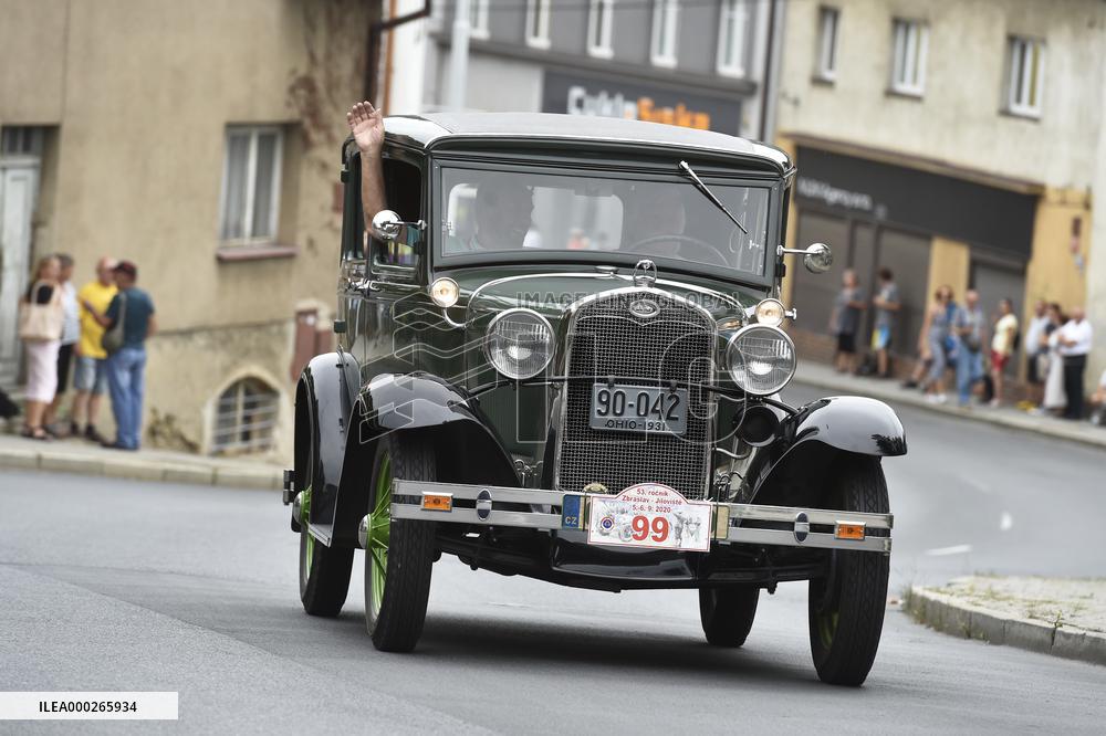 53rd year of the regularity ride to the hill Zbraslav - Jiloviste, veteran, oldtimer