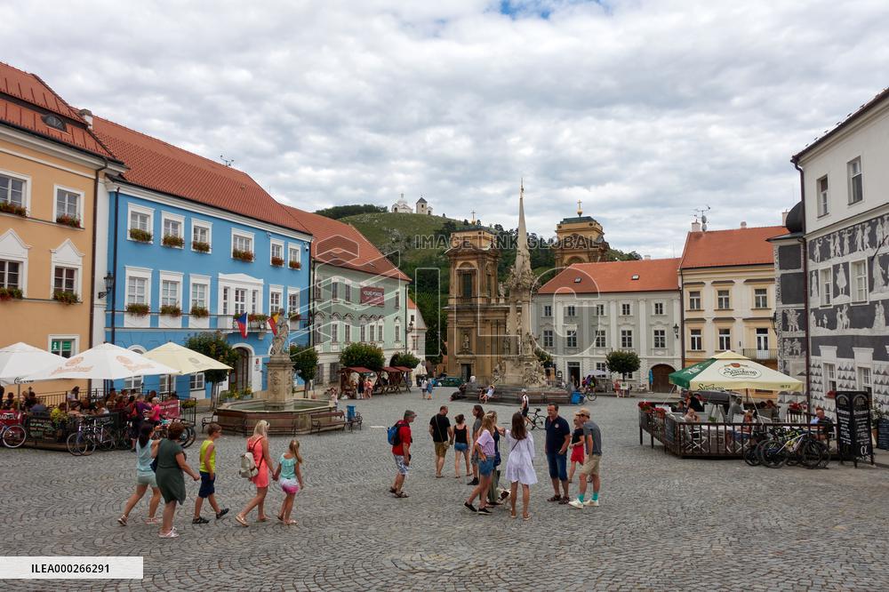 Mikulov city center, Mikulov Holly Hill, tourists