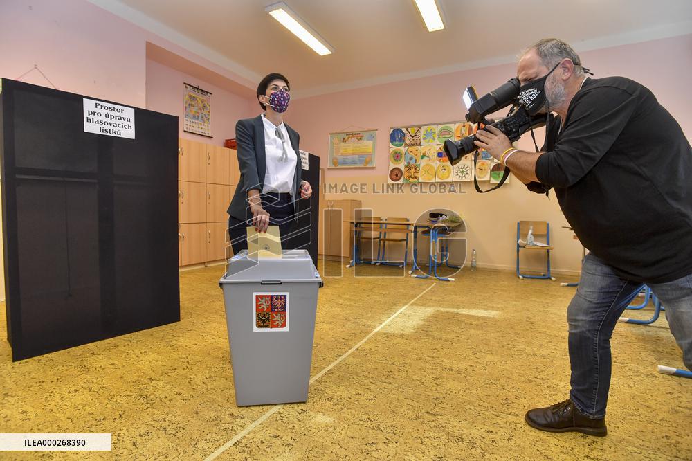 Czech regional elections and the first round of the election to one-third of the Senate, Marketa Pekarova Adamova
