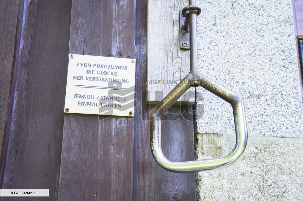 The Bell of Understanding, Cemetery Chapel of St Cross, defunct village of Hurka in Sumava