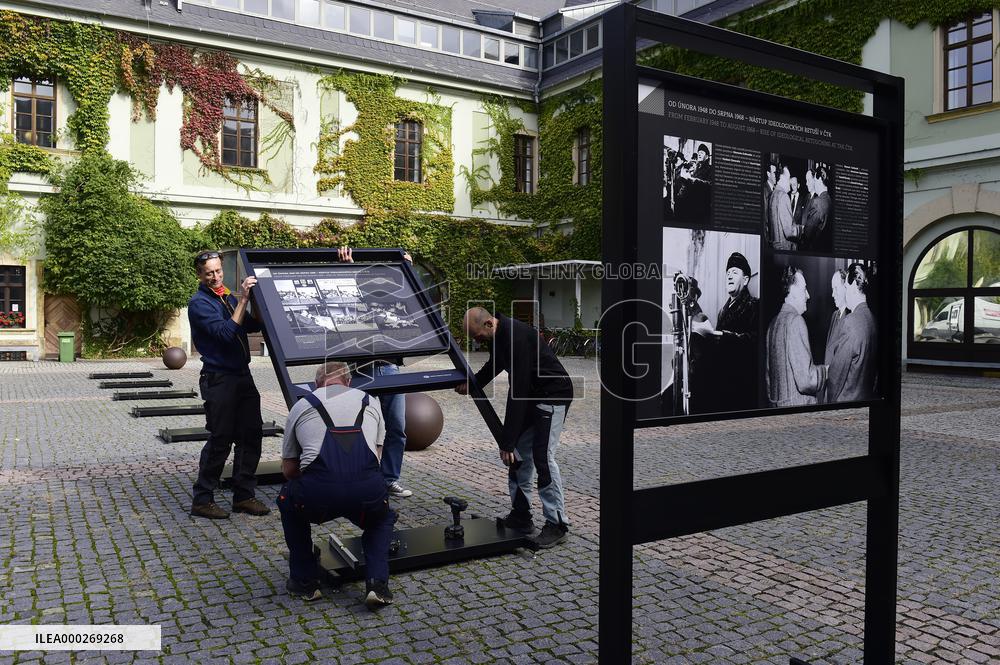 Photo exhibition Undesirable Moments, installation, photo manipulation