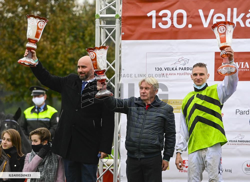 the 130th Grand Pardubice Steeplechase in Pardubice