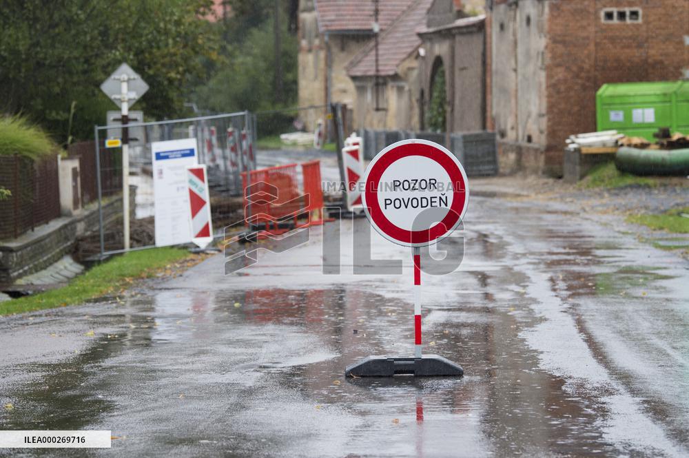 Heavy rainfalls, flood, River Trnavka