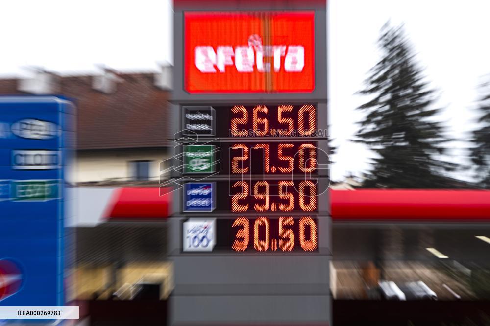 filling station, gas station, fuel, prices, price