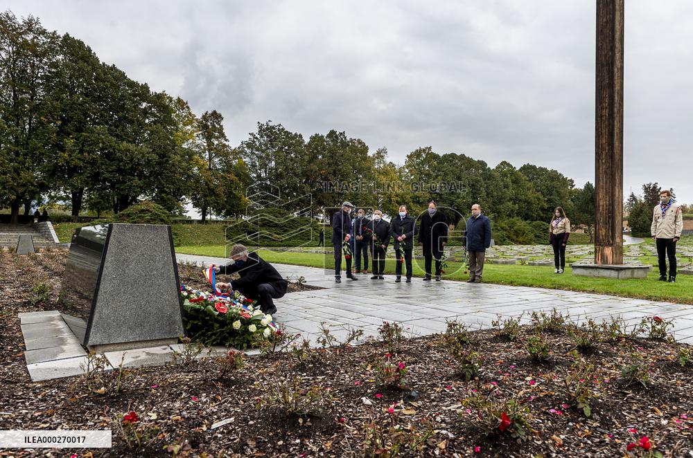 Jan Roubinek, Milos Vystrcil, national cemetery in Terezin