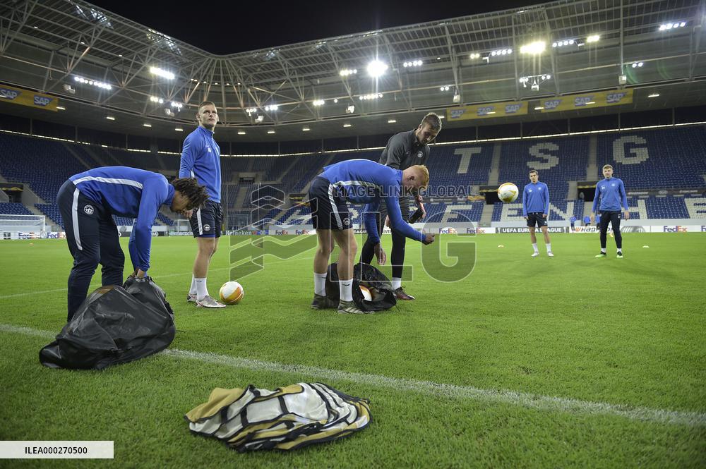 FC Slovan Liberec players training session