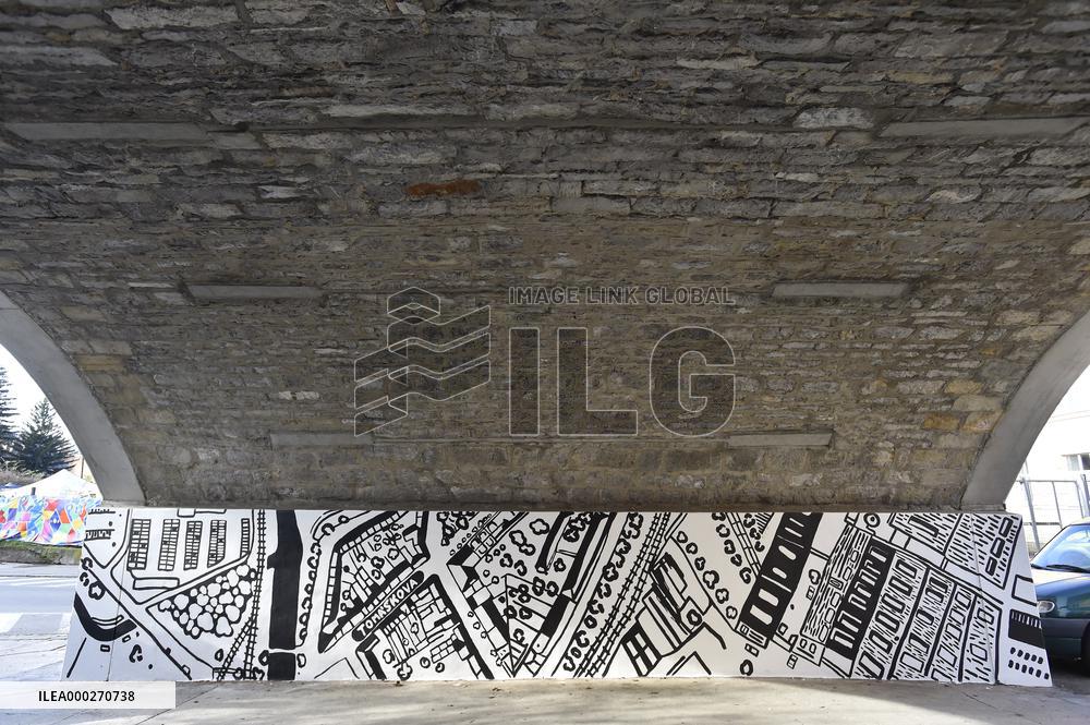 The Brnox, a social art project by Katerina Seda in Vlhka Street in Brno