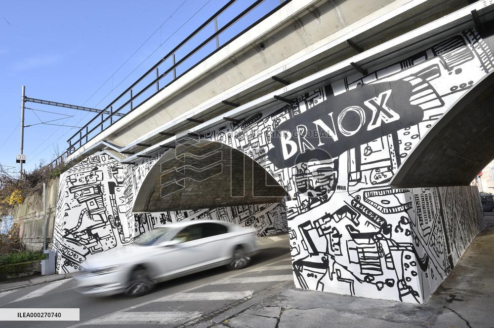 The Brnox, a social art project by Katerina Seda in Vlhka Street in Brno