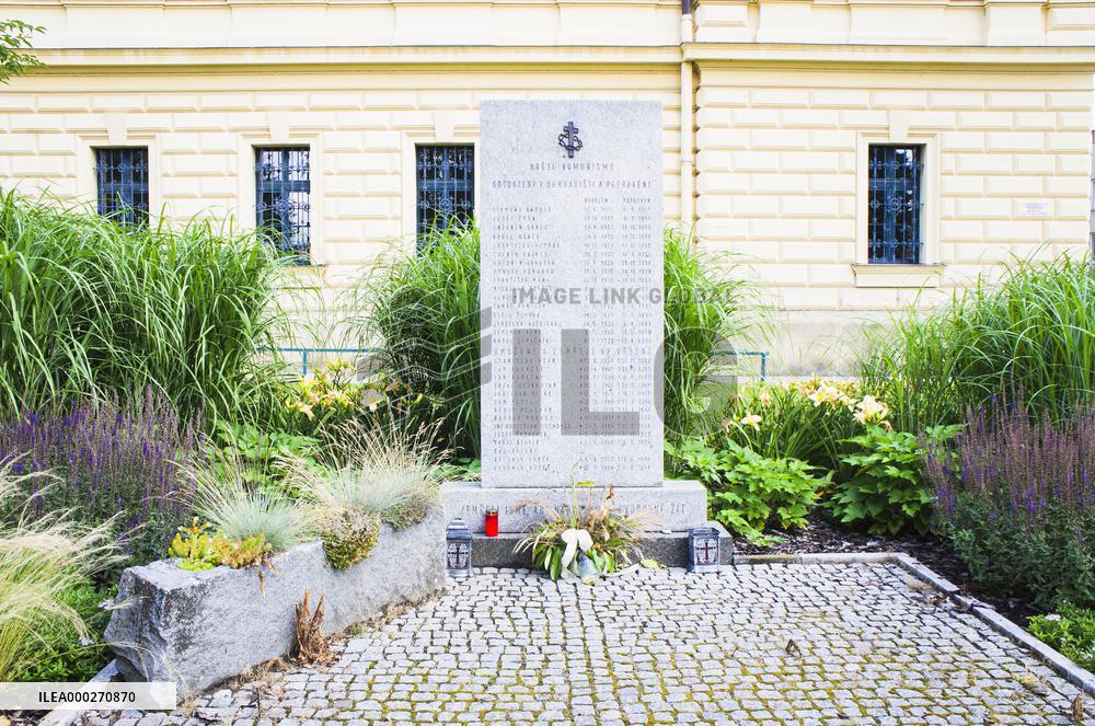 the monument dedicated to all the political prisoners of Uherske Hradiste District