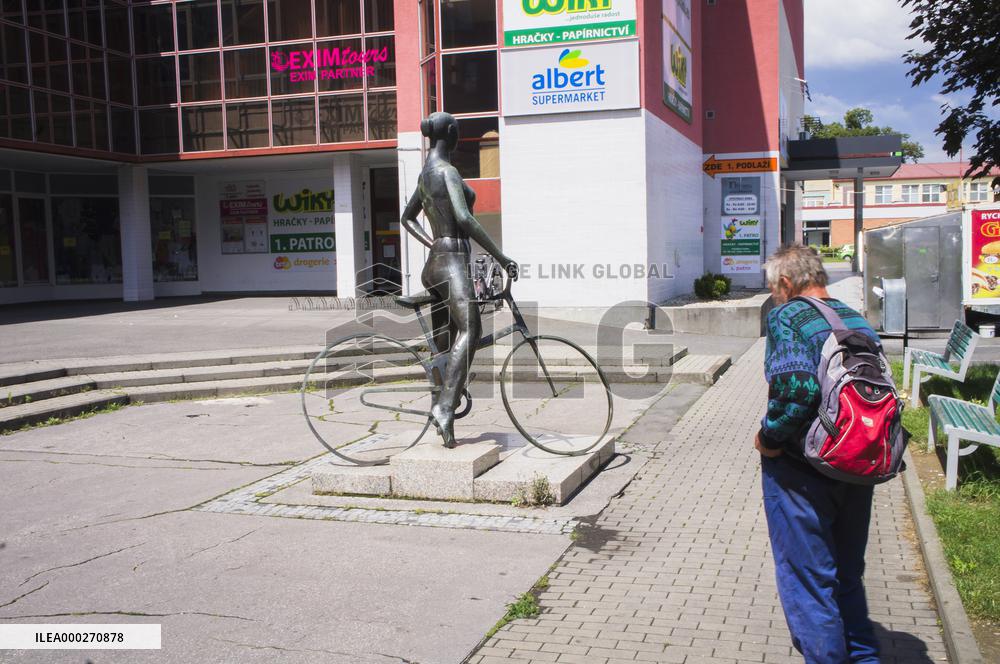 the Cyclist statue