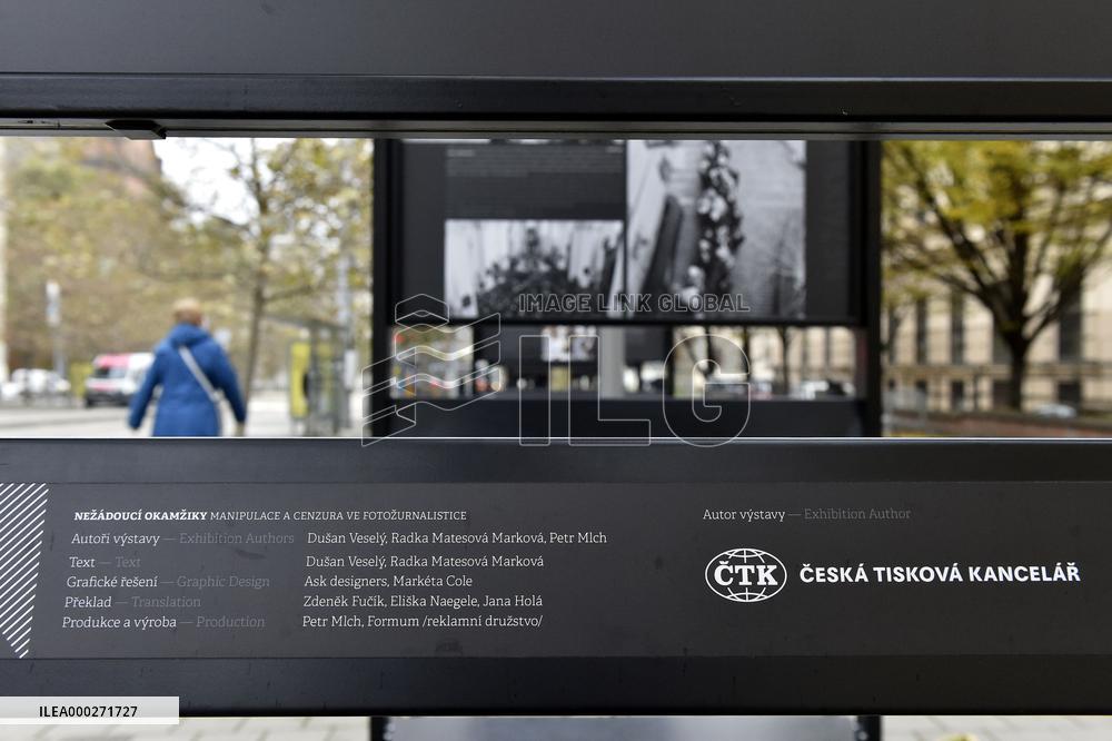 Photo exhibition Undesirable Moments, photo manipulation
