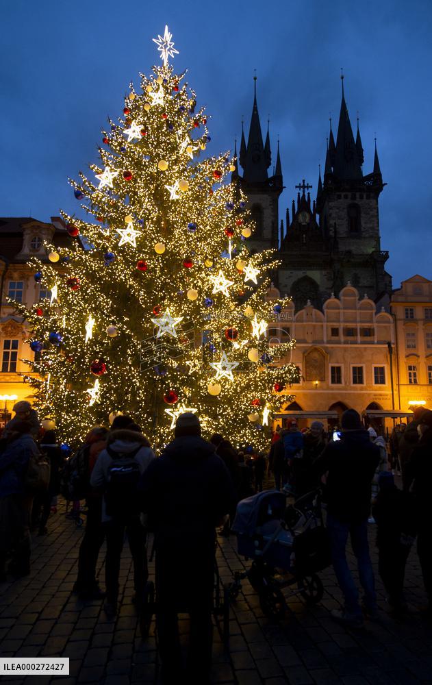 Christmas tree, Old Town Square in Prague