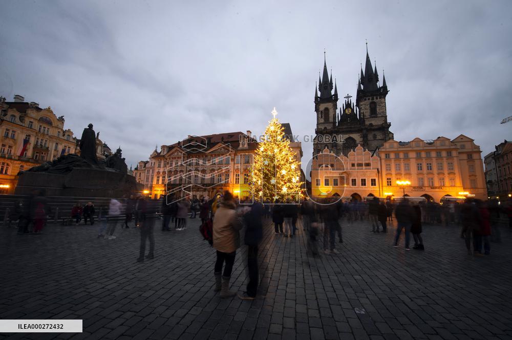 Christmas tree, Old Town Square in Prague