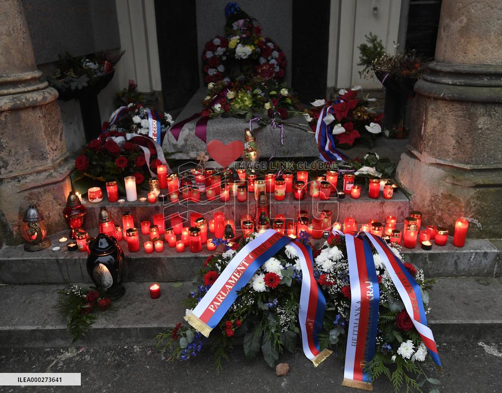 Vaclav Havel, former Czech President, death anniversary, grave