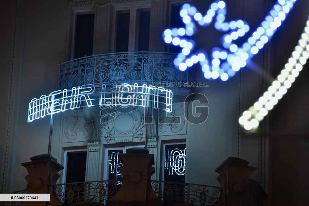 Mehr Licht, More Light, motto, Goethe Institut building, Prague