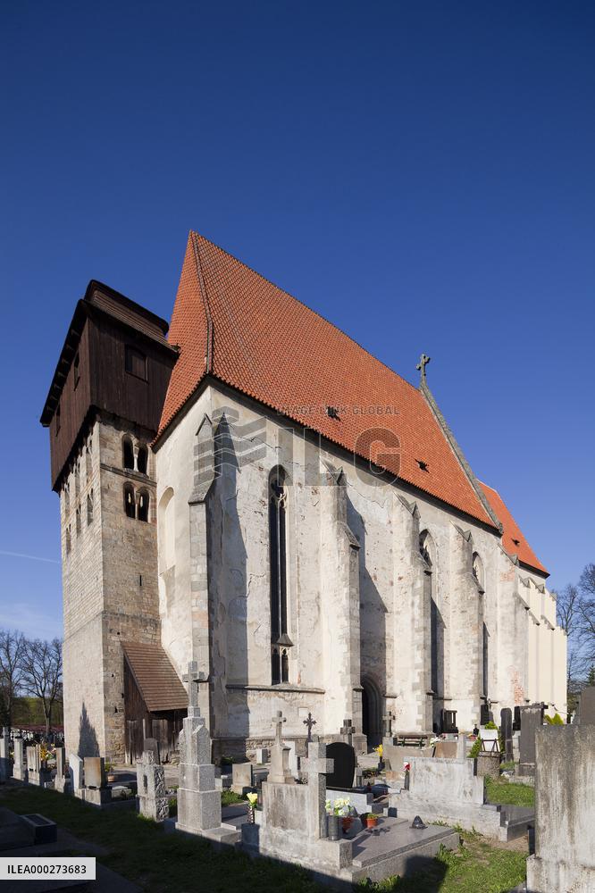 graveyard, church, St. Giles, Milevsko monastery