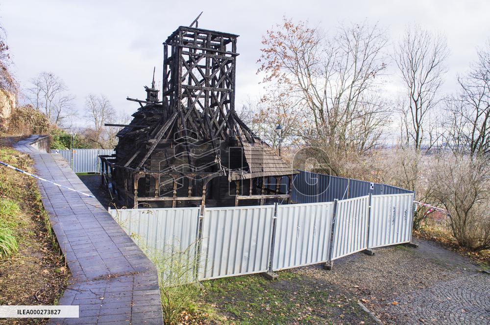 Saint Michael Church in Prague burnt down, after fire