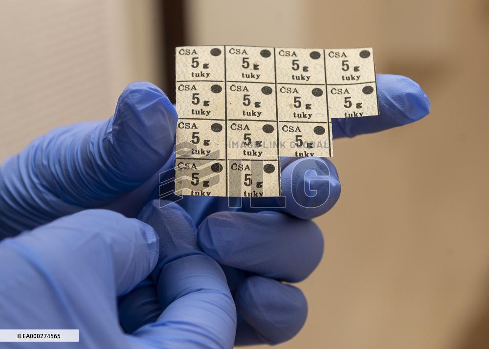 Teplice Museum, rationing, coupons,  food voucher