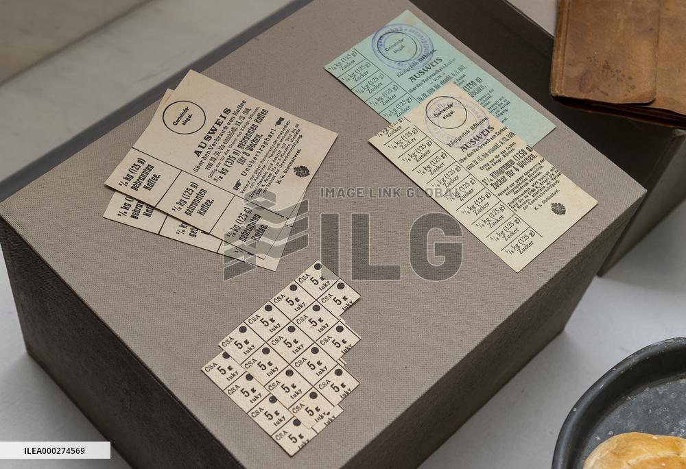 Teplice Museum, rationing, coupons,  food voucher
