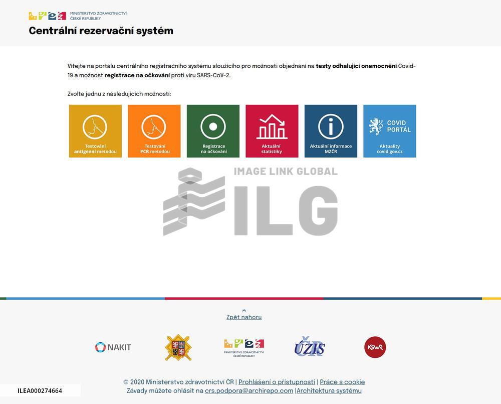 online reservation system for vaccination against coronavirus in the Czech