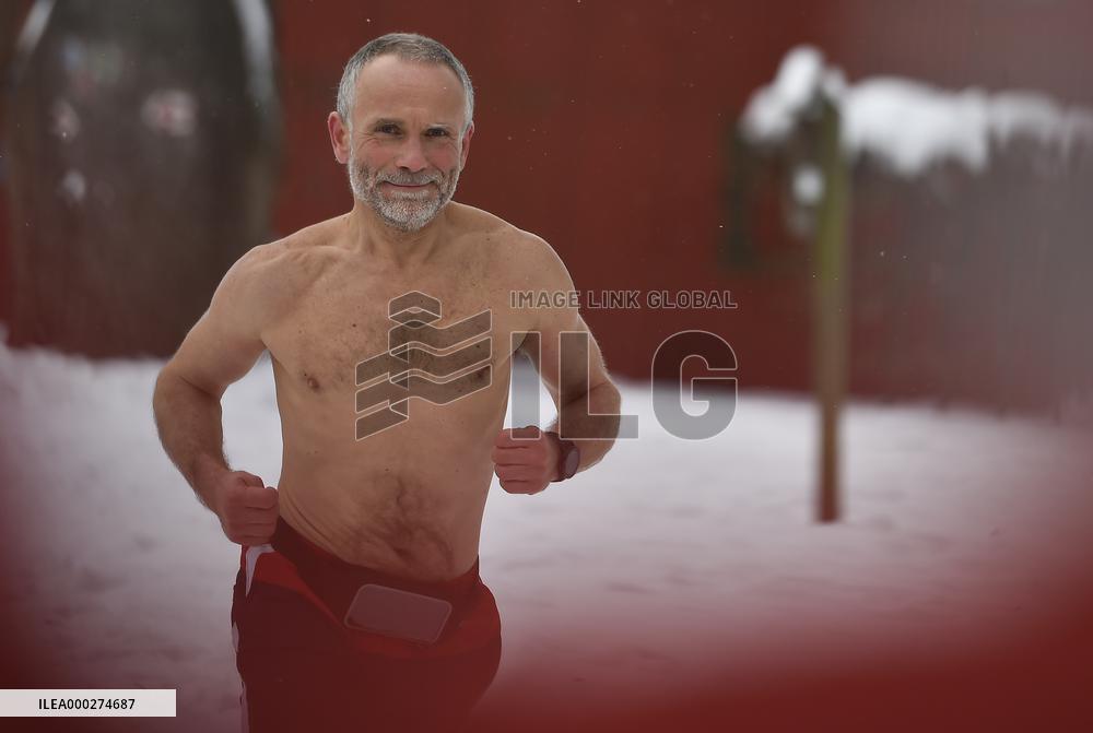 JOSEF SALEK, runner, record, Barefoot Ice Half Marathon