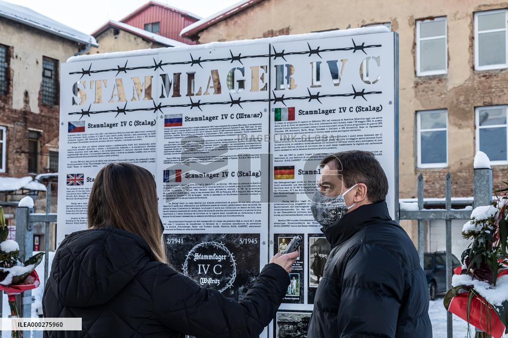 Petr Pipal, mayor of Dubi, former prisoner of war camp