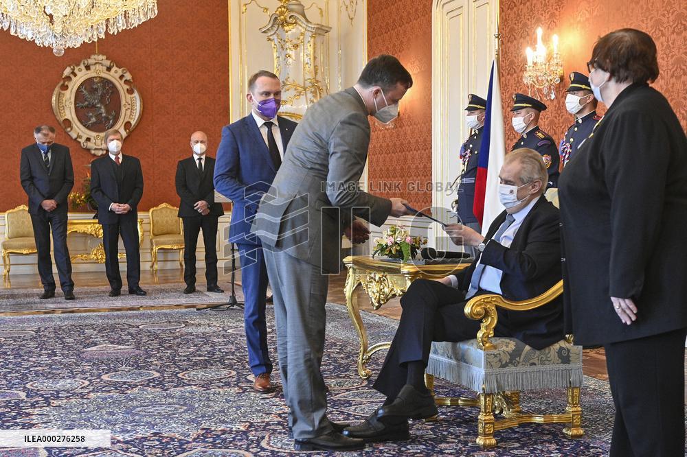 Milos Zeman, Petr Suk, Marie Benesova