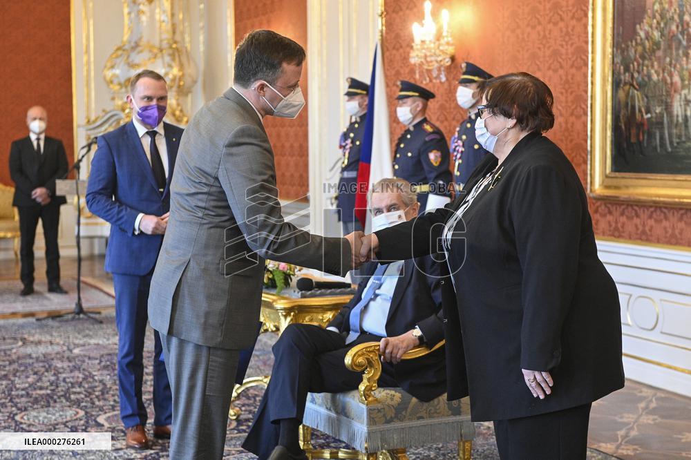 Milos Zeman, Petr Suk, Marie Benesova