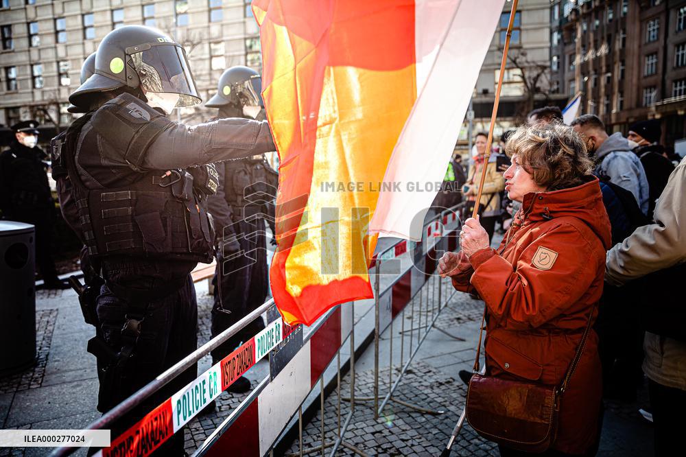 Rally staged by We Together group at Wenceslas Square