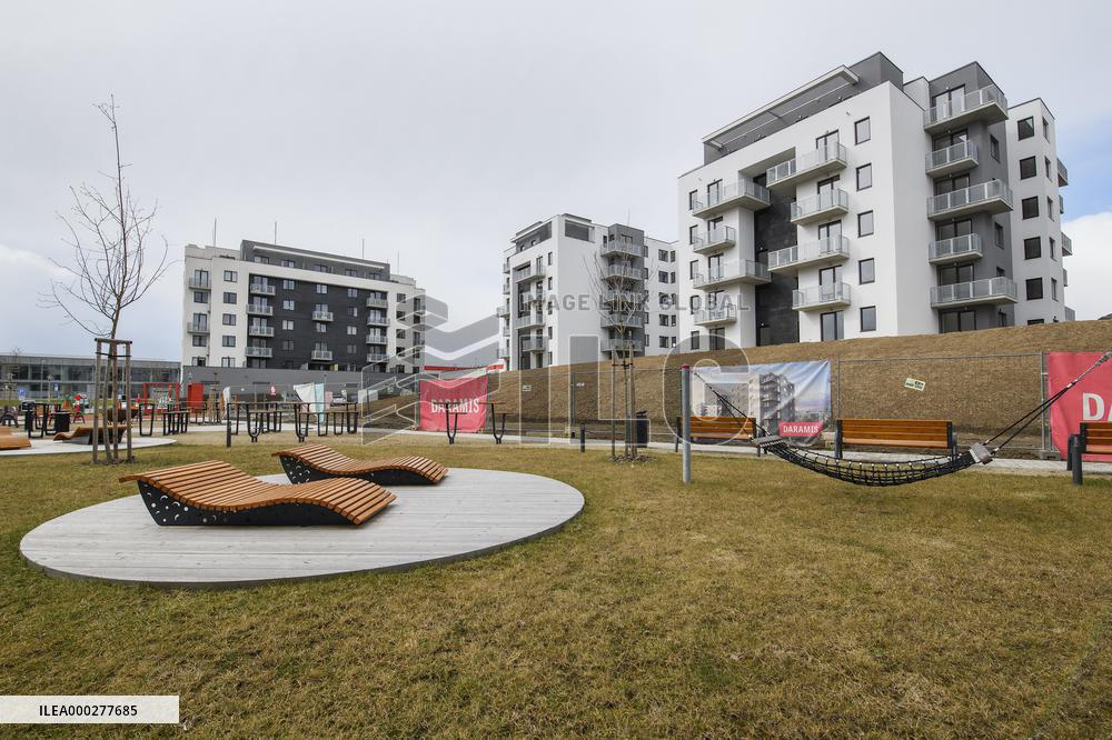 Apartment buildings of the Unicity Living project in Pilsen