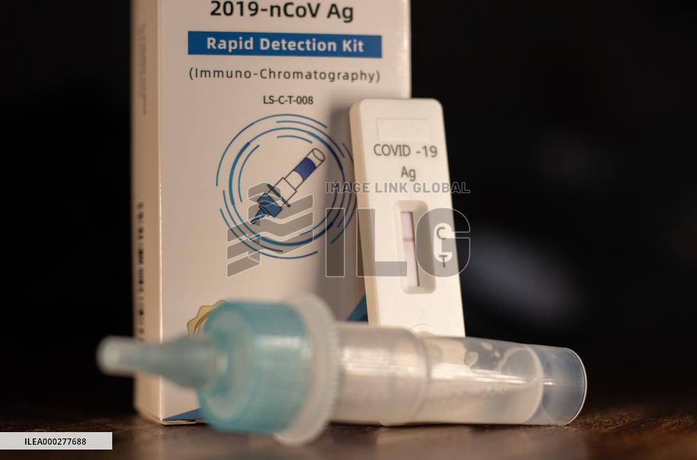 AG test spit sputum, negative result, Longsee