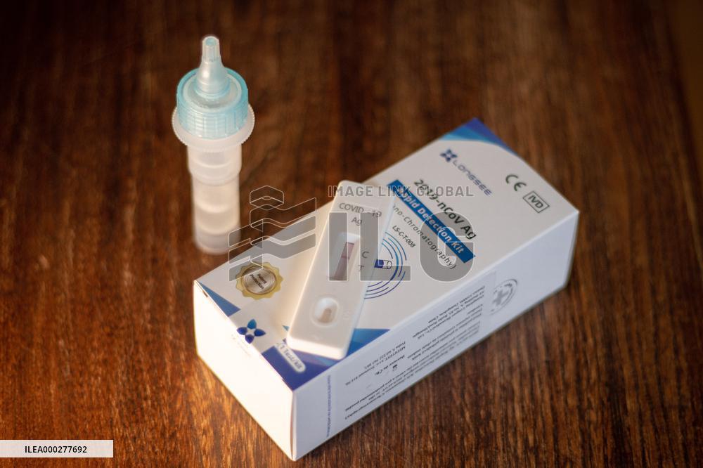 AG test spit sputum, negative result, Longsee