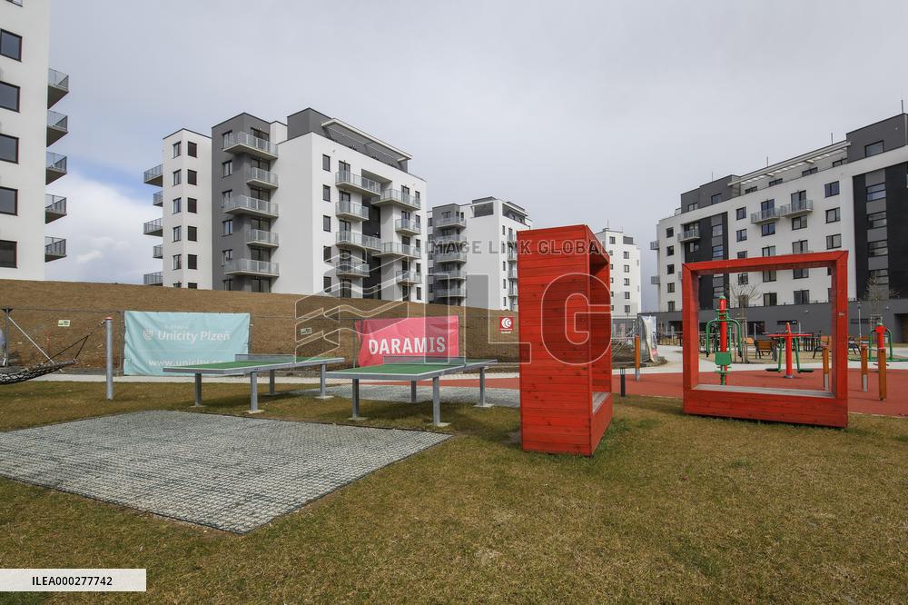 Apartment buildings of the Unicity Living project in Pilsen