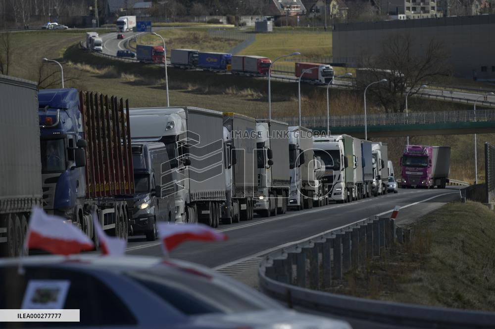 protest of Polish drivers, support for the Turow mine