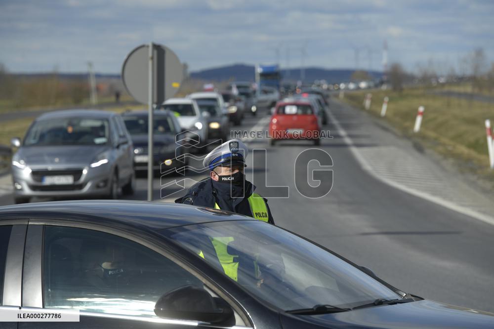 protest of Polish drivers, support for the Turow mine